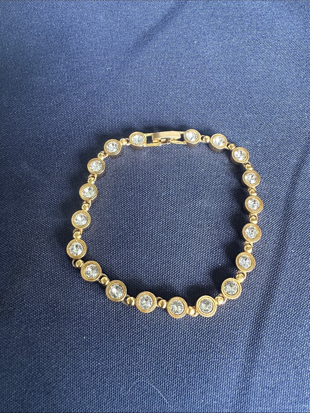 Brighton Gold-Tone Bracelet with Clear Crystals - Picture 1 of 3